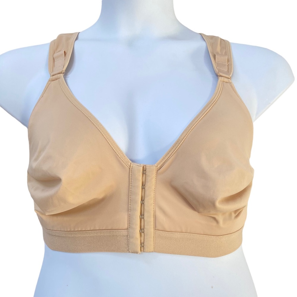 Adaptive Bra Nude Front Closure Adjustable Shoulder Straps size XXL